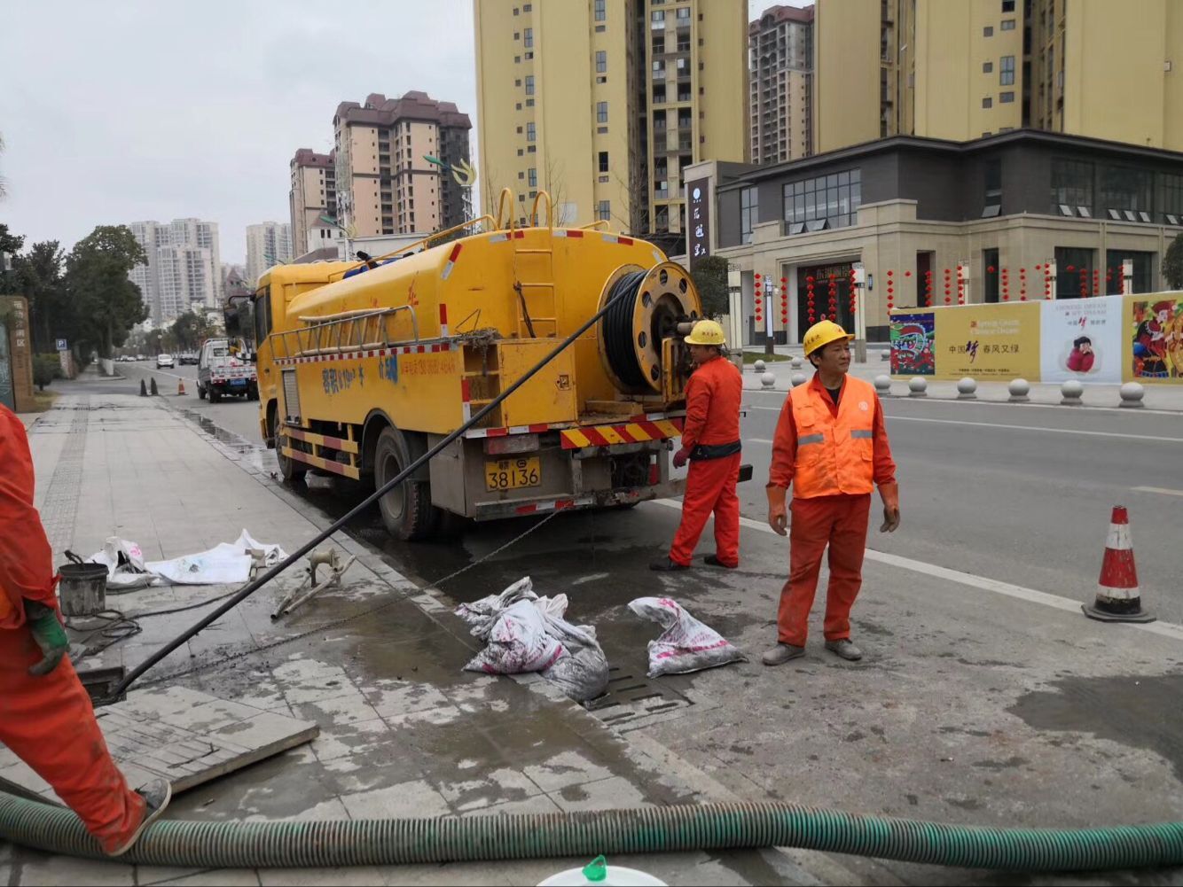 九合垸原种场排污管道清淤-管道清洗