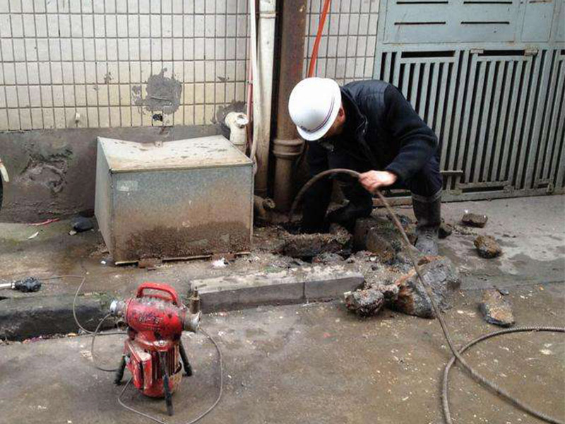 九合垸原种场疏通下水道-洗菜池疏通