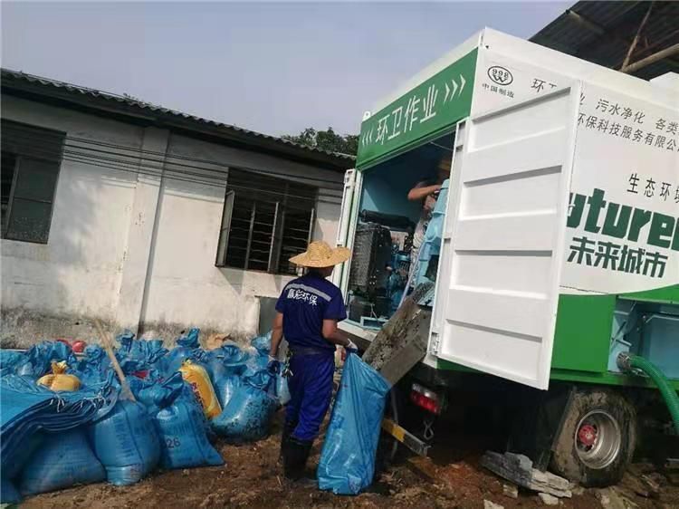 九合垸原种场工业污泥压干处理